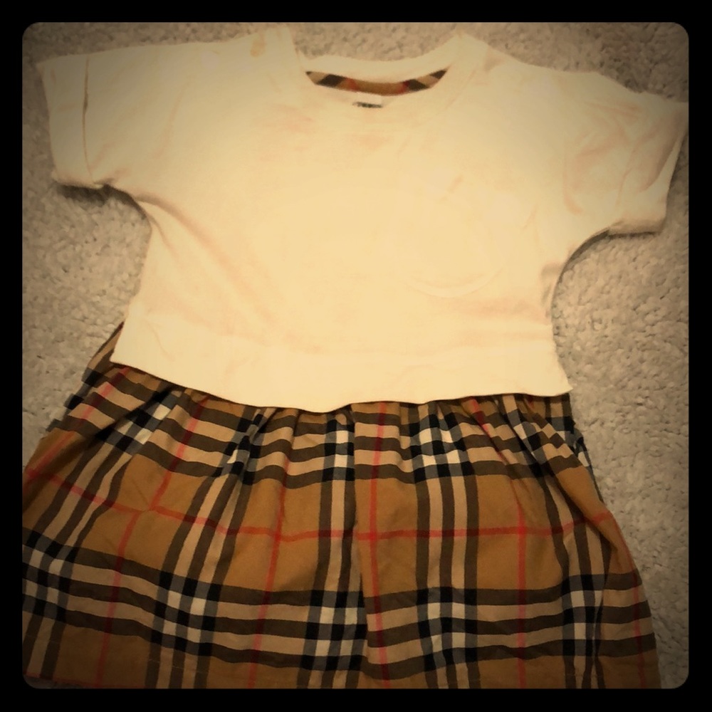 Authentic baby girl Burberry dress size 12mths